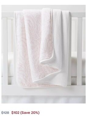 Serena Lily priano Mini quilt  blanket pink sand baby